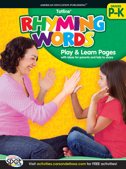 Title details for Rhyming Words, Grades PK - K by Carson Dellosa Education - Available